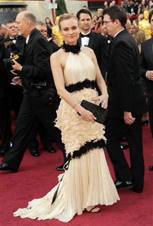 Diane Kruger on the red carpet, 2010.
