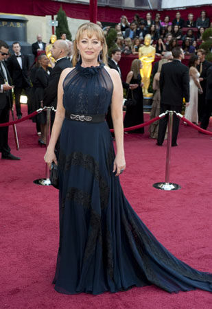 Virginia Madsen on the red carpet, 2010.