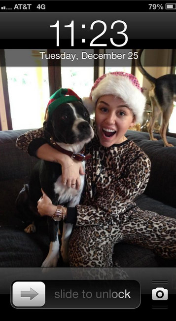 Miley Cyrus Tweeted this iPhone screenshot of...