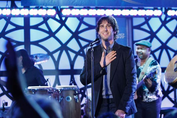 Josh Groban appears on Jimmy Kimmel Live on...