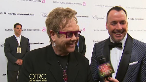 OTRC talks with Elton John at his Academy Awards...