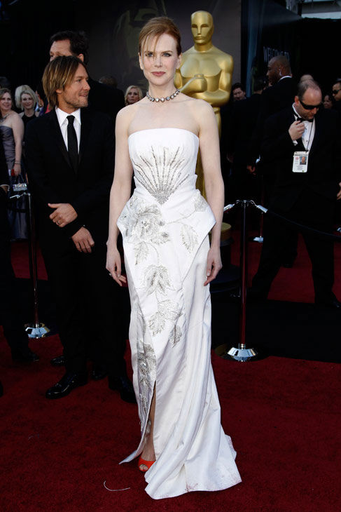 Actress Nicole Kidman, who is nominated for a 'Best Actress' Oscar for her role in 'Rabbit Hole' arrives before the 83rd Academy Awards on Sunday, Feb. 27, 2011, in the Hollywood section of Los Angeles.