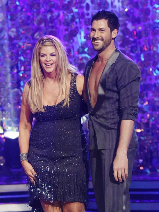 Kirstie Alley and her partner Maksim...