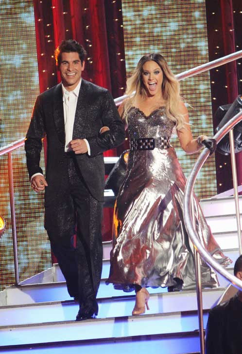Mike Catherwood and his partner Lacey Schwimmer...