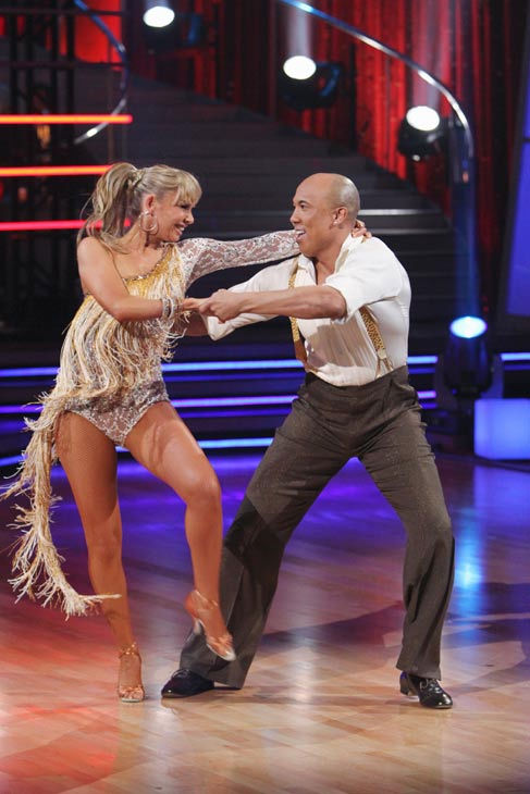 Hines Ward and his partner Kym Johnson received...