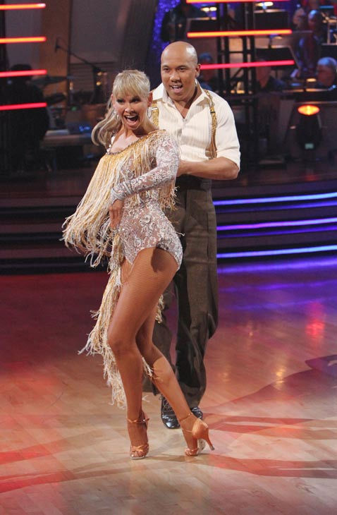 Hines Ward and his partner Kym Johnson received...