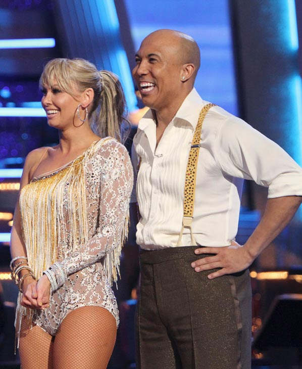 Hines Ward and his partner Kym Johnson received...