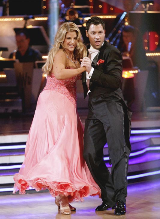 Kirstie Alley and her partner Maksim...