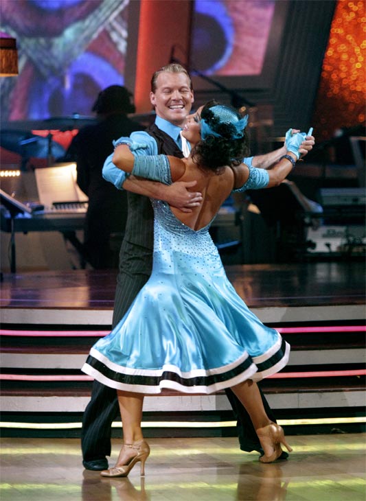 Chris Jericho and his partner Cheryl Burke...