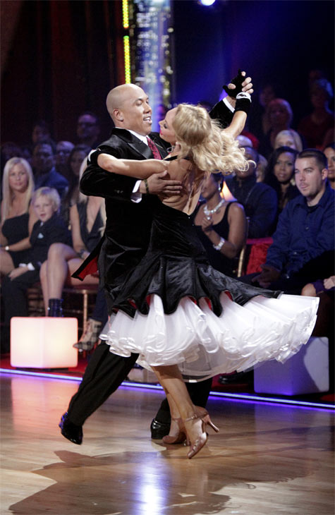 Hines Ward and his partner Kym Johnson received...