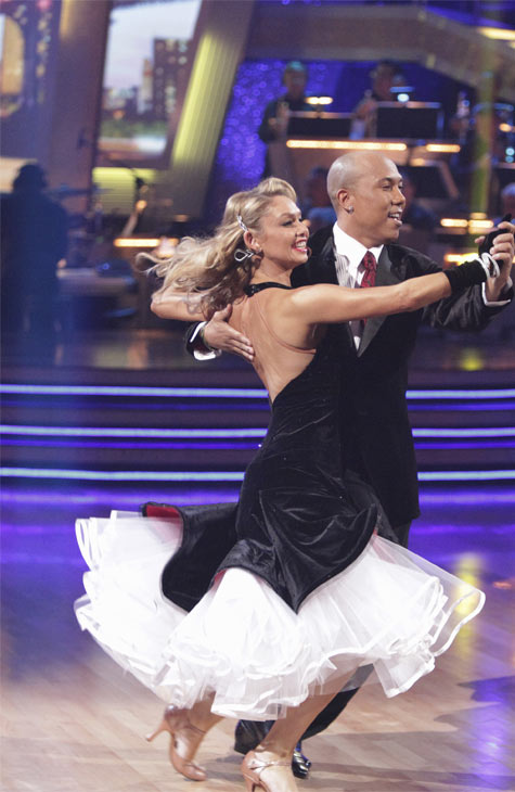 Hines Ward and his partner Kym Johnson received...