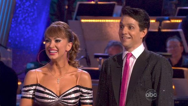 Ralph Macchio and his partner Karina Smirnoff...