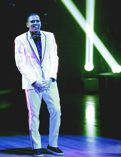 Chris Brown stopped by to perform his hit single...