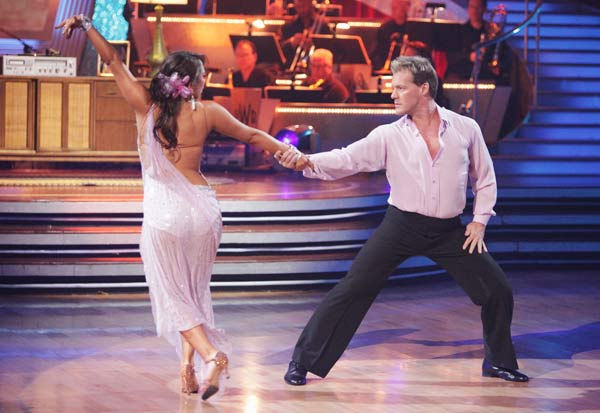 Chris Jericho and his partner Cheryl Burke...