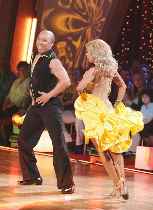 Hines Ward and his partner Kym Johnson received 25 out of 30 from the judges for their Samba on week three of 'Dancing With The Stars.'
