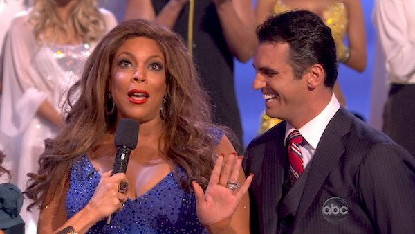 Wendy Williams reacts to being eliminated....