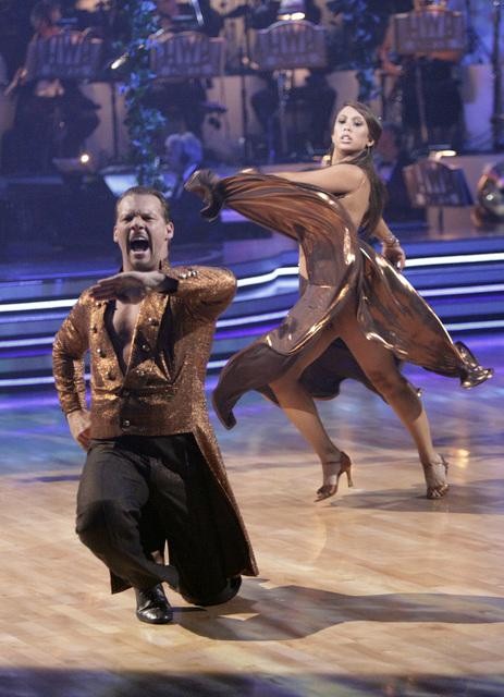 Chris Jericho and his partner Cheryl Burke...