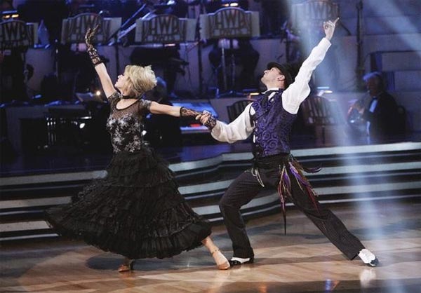 Chelsea Kane and her partner Mark Ballas...