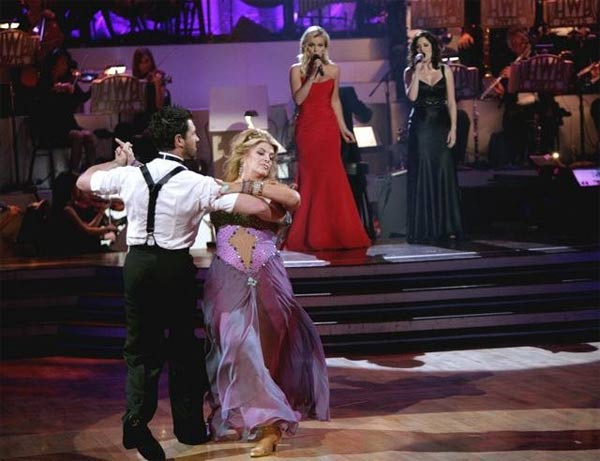 Kirstie Alley and her partner Maksim...