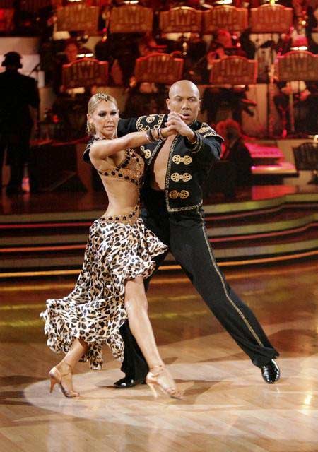 Hines Ward and his partner Kym Johnson received...