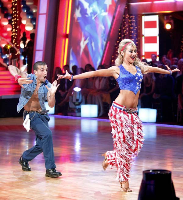 Chelsea Kane and her partner Mark Ballas...