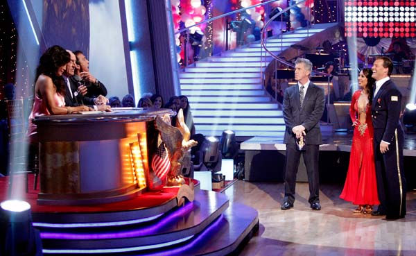 Chris Jericho and his partner Cheryl Burke...