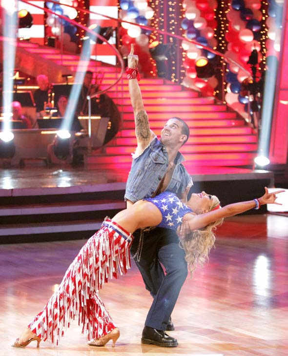 Chelsea Kane and her partner Mark Ballas...