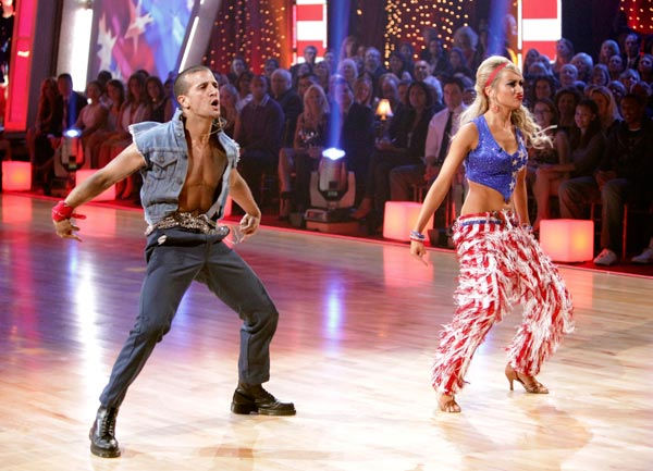 Chelsea Kane and her partner Mark Ballas...