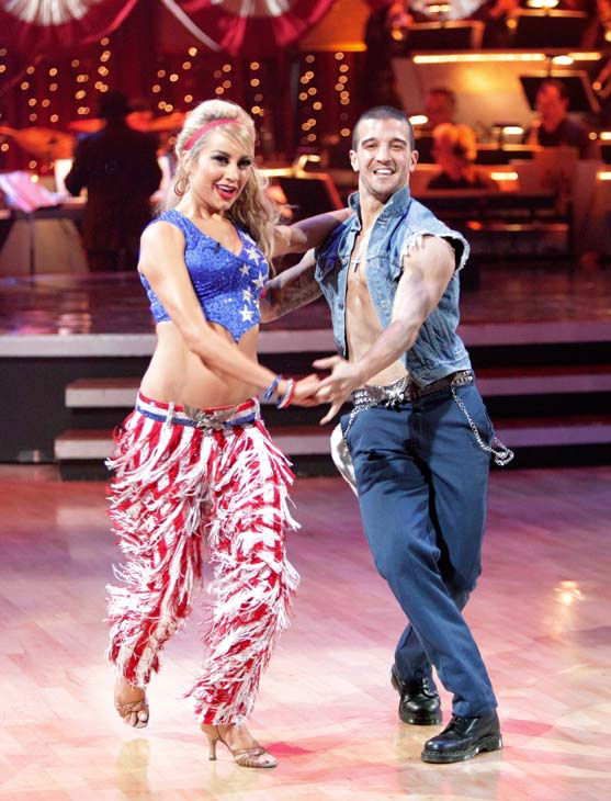 Chelsea Kane and her partner Mark Ballas...