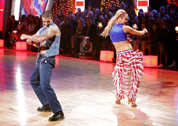 Chelsea Kane and her partner Mark Ballas...