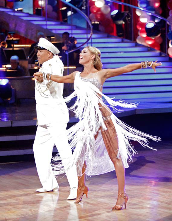 Hines Ward and his partner Kym Johnson received...
