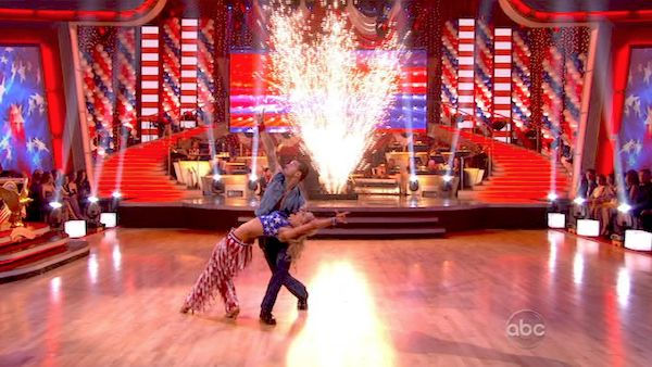 Chelsea Kane and her partner Mark Ballas...