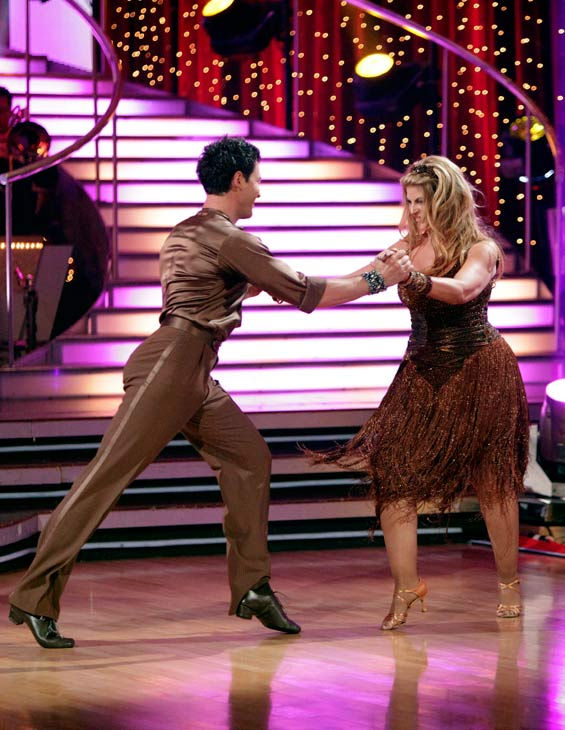 Kirstie Alley and her partner Maksim...