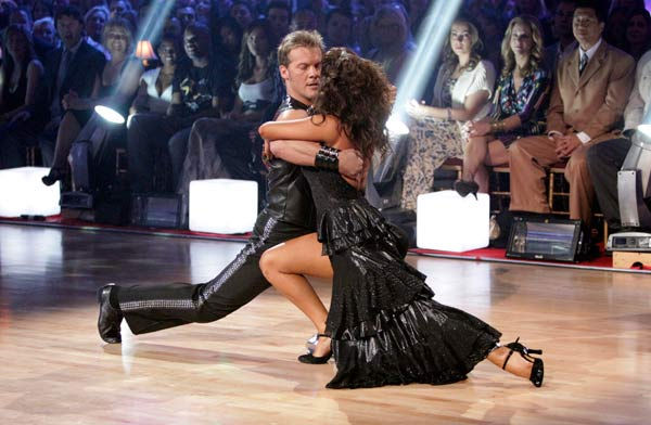 Chris Jericho and his partner Cheryl Burke...