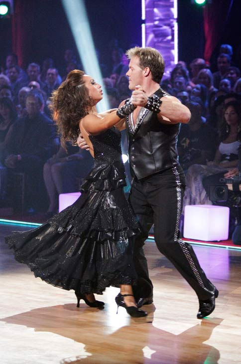 Chris Jericho and his partner Cheryl Burke...
