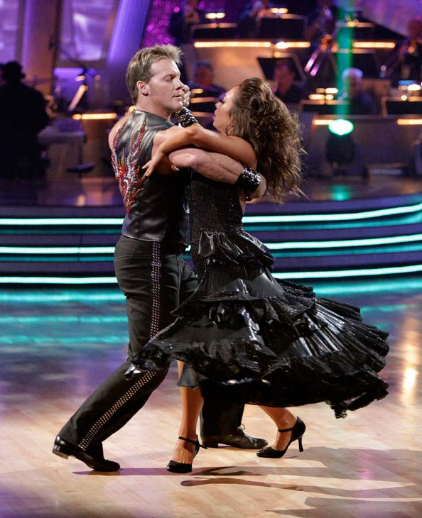 Chris Jericho and his partner Cheryl Burke...
