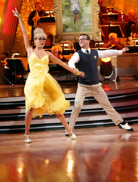 Chelsea Kane and her partner Mark Ballas...