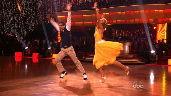 Chelsea Kane and her partner Mark Ballas...