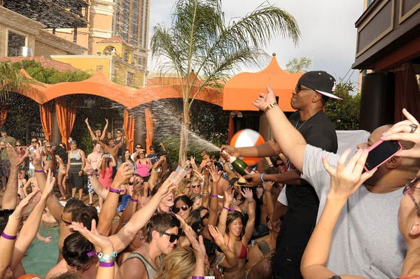 Jamie Foxx performs at TAO Beach season opening...