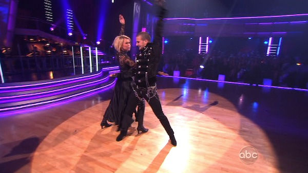 Chelsea Kane and her partner Mark Ballas...