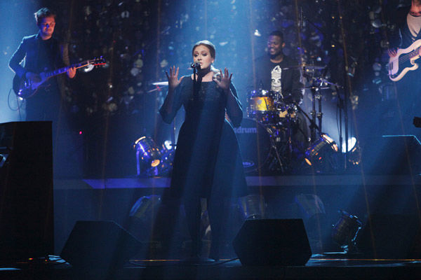 Grammy Award-winning artist Adele takes the...