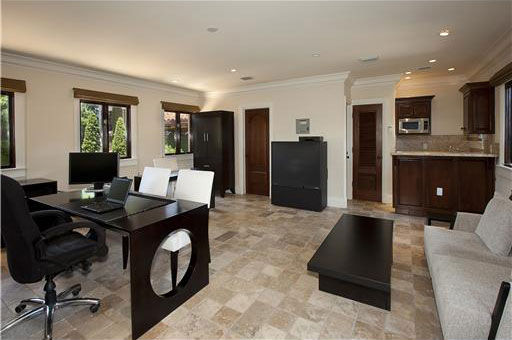The office inside Anna Kournikova's Miami Beach...