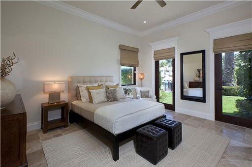 One of seven bedrooms inside Anna Kournikova's...