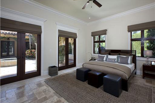 One of seven bedrooms inside Anna Kournikova's...