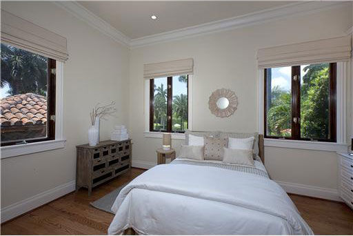 One of seven bedrooms inside Anna Kournikova's...
