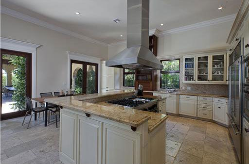 The kitchen inside Anna Kournikova's Miami Beach...