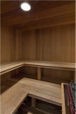 The sauna inside Anna Kournikova's Miami Beach...