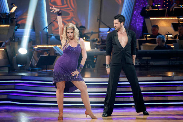 Kirstie Alley and her partner Maksim Chmerkovskiy dance a Vienese Waltz, a Paso Doble and an Instant Cha Cha on week nine of 'Dancing With The Stars.' The judges gave the couple 27 out of 30 for their Vienese Waltz and 27 points out of 30 for their Paso D