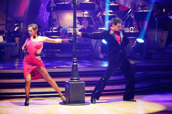 Ralph Macchio and his partner Karina Smirnoff...