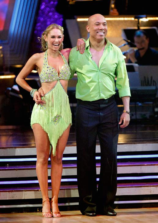 Hines Ward and his partner Kym Johnson dance a Tango, a Salsa and an Instant Cha Cha on week nine of 'Dancing With The Stars.' The judges gave the couple 30 out of 30 for their Argentine Tango and 30 points out of 30 for their Salsa. The couple earned a t